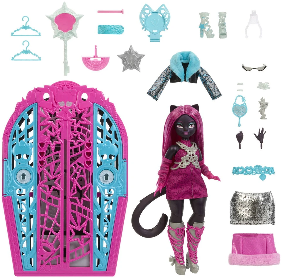 Mattel Lėlė Monster High Skulltimate Secrets Catty Noir JBG82