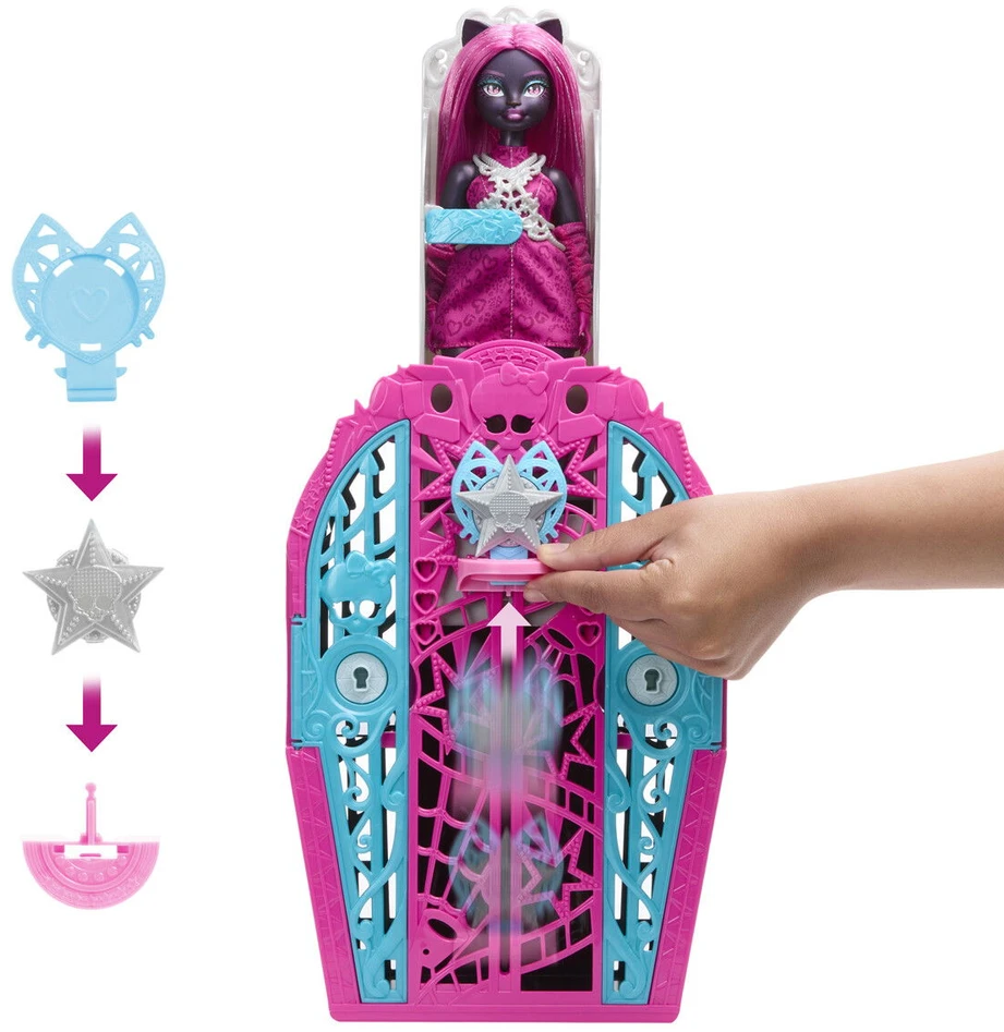 Mattel Lėlė Monster High Skulltimate Secrets Catty Noir JBG82