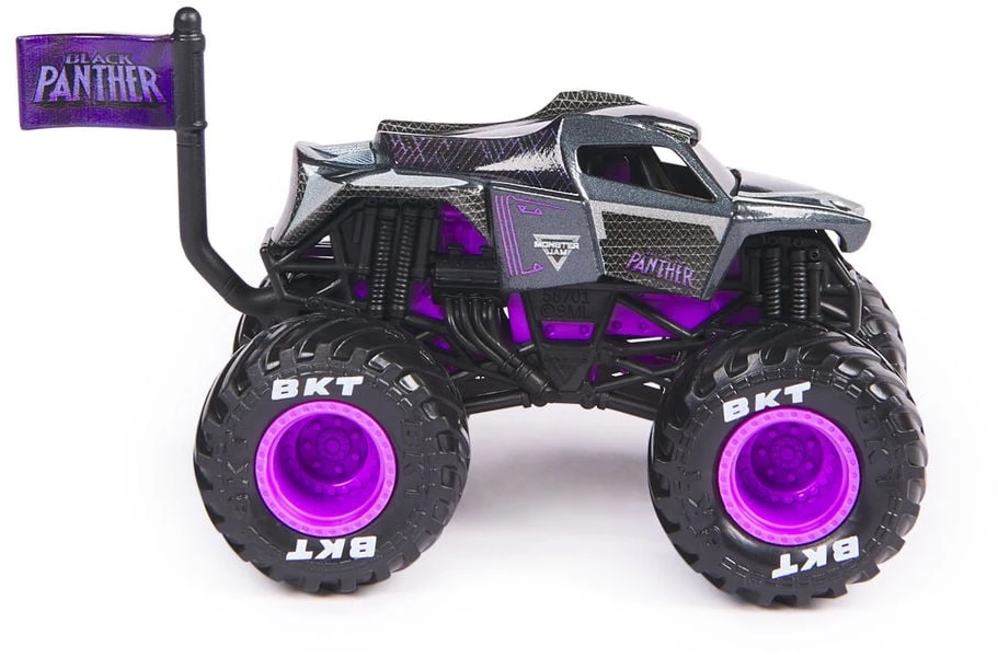 „Monster Jam“ – 1:64 „Marvel“ vienetas – Juodoji pantera (6071335)