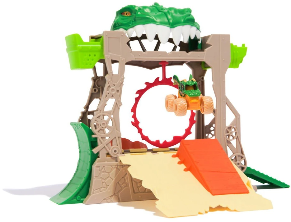 MONSTER JAM MINI JAMS paleidimo trasa su transporto priemone Dungeon of Doom, 6069758