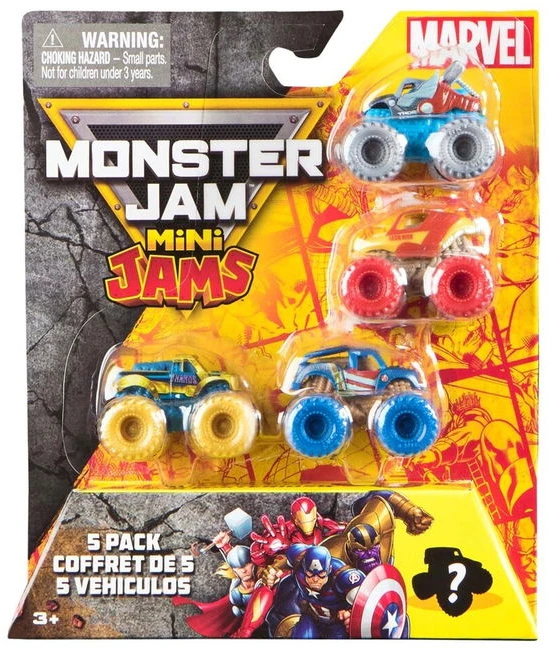 „Monster Jam Mini Jams Marvel“ 5 vnt. pakuotė (6075434)