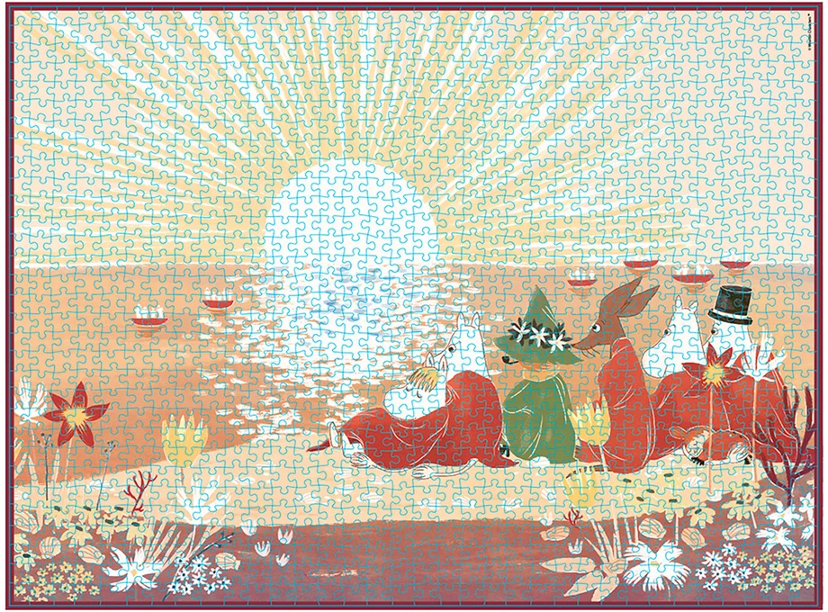 Moomin Muminas - 1000 detalių dėlionė, raudona (800066)