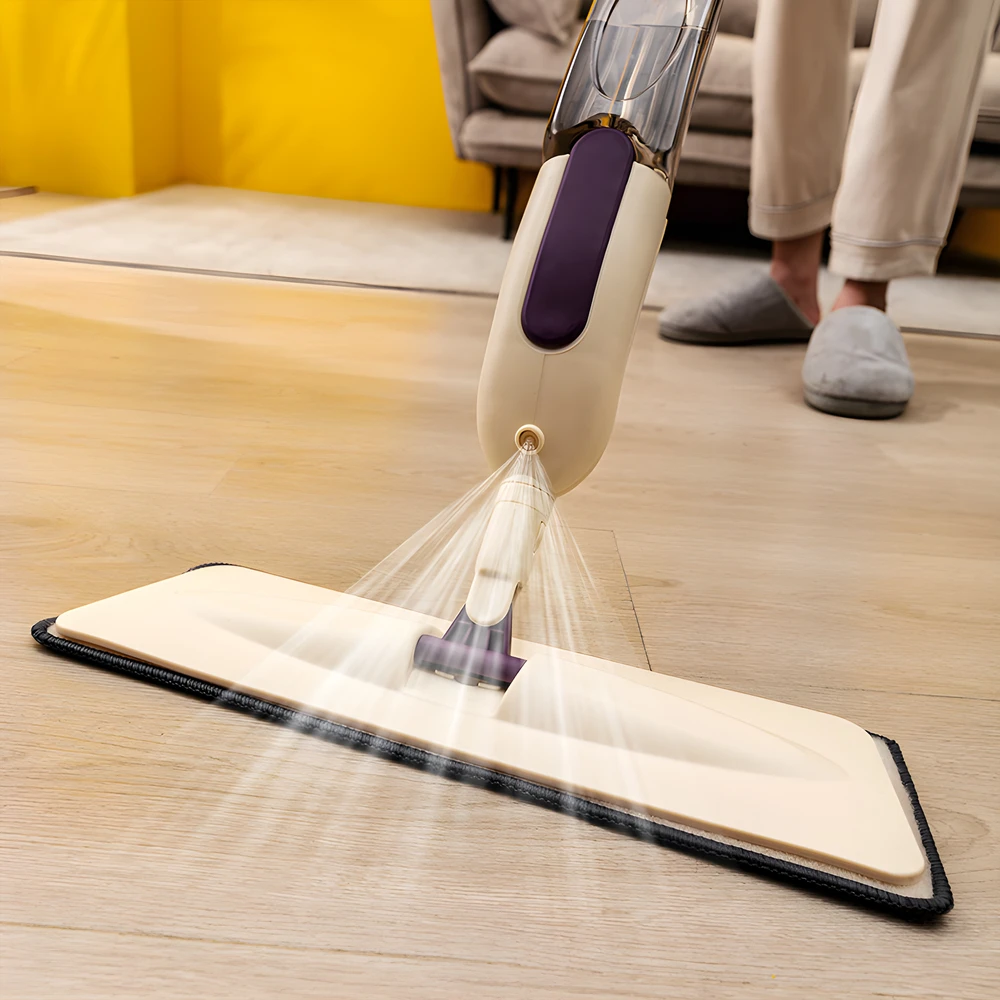 Mop Plokščias purškiamas šluostės rinkinys CleanMist