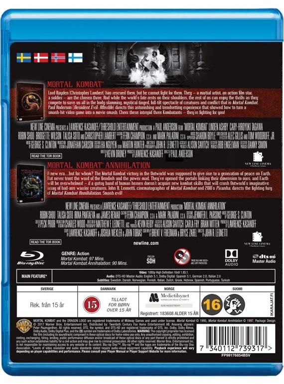 „Mortal Kombat“ / „Mortal Kombat 2“ (Blu-ray)