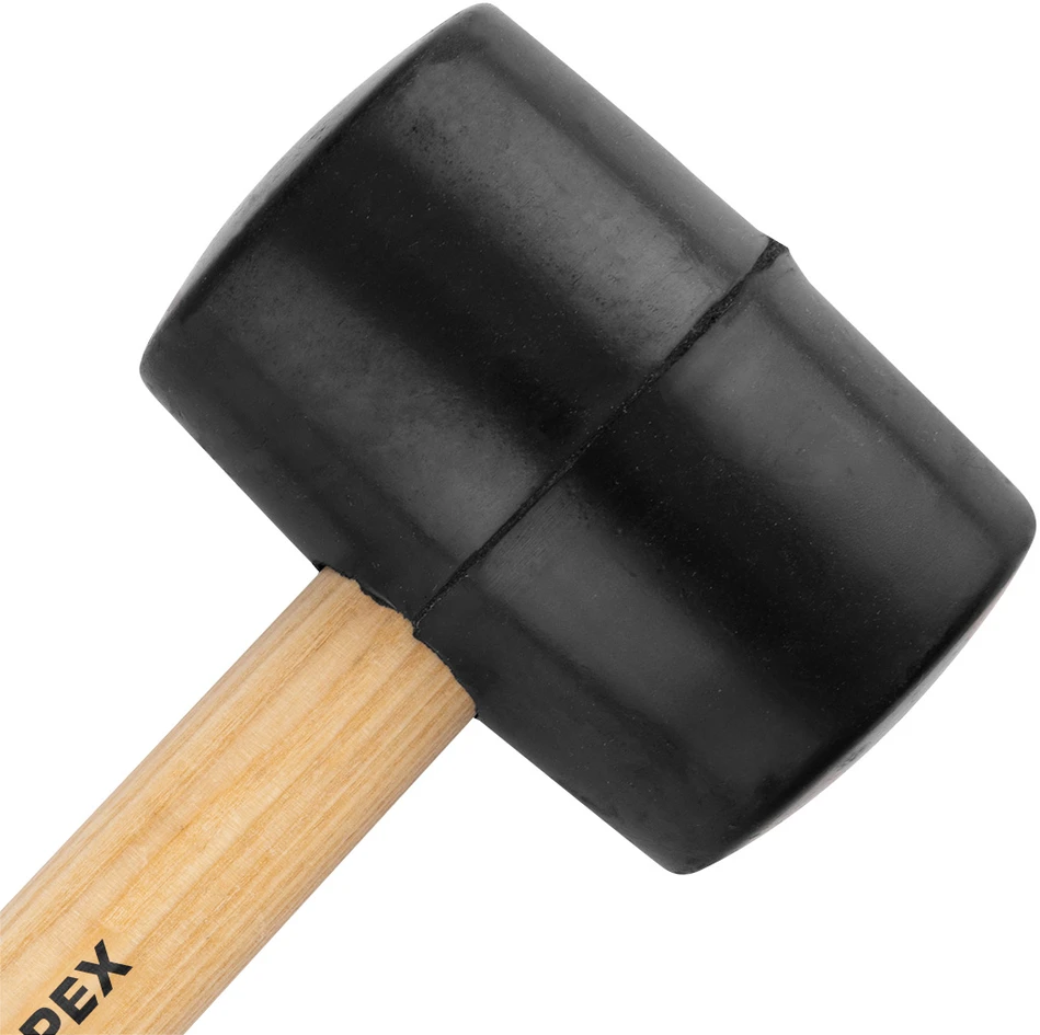 Młotek Guminis plaktukas 60 mm/400g, medinė rankena