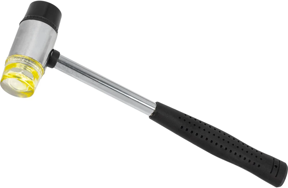 Młotek Guminis plaktukas d.35mm su metaline rankena Mega