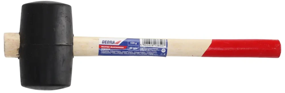 Dedra Plaktukas kebulo darbams juodas skr 65mm 520g