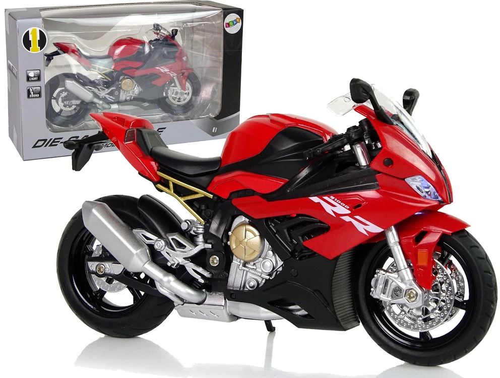 Lean Cars Motociklo modelis BMW S1000RR su garsais ir šviesomis