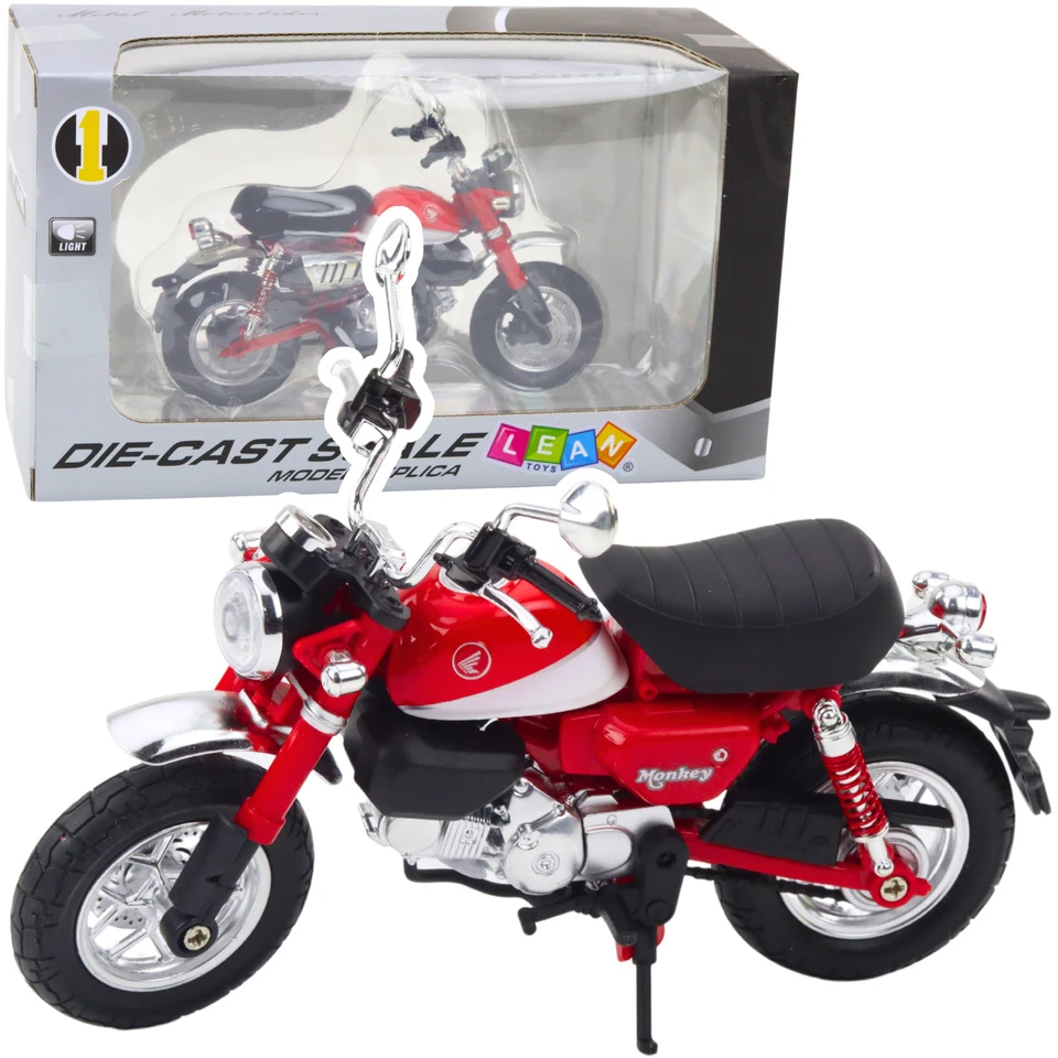 Lean Toys RETRO MOTORCYCLE CLASSIC METAL Raudonas 1:12
