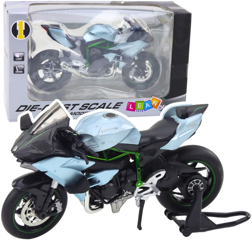 Lean Toys Metalinis sportinio motociklo modelis 1:12