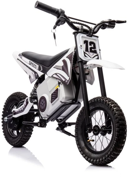 Elektrinis krosinis motociklas Lean Cars A9901, baltas