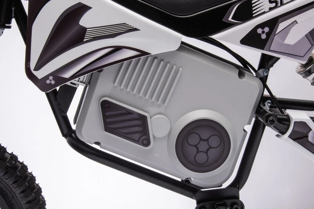 Elektrinis krosinis motociklas Lean Cars A9901, baltas