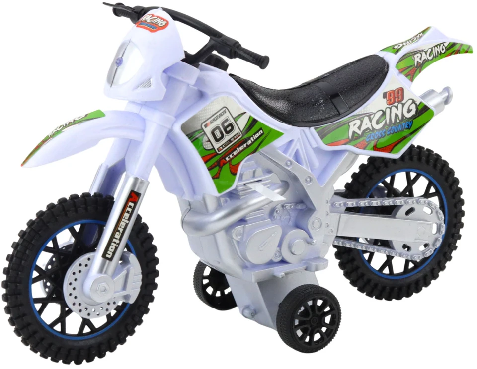 Lean Toys Vaikiškas krosinis motociklas su šviesos ir garso efektais