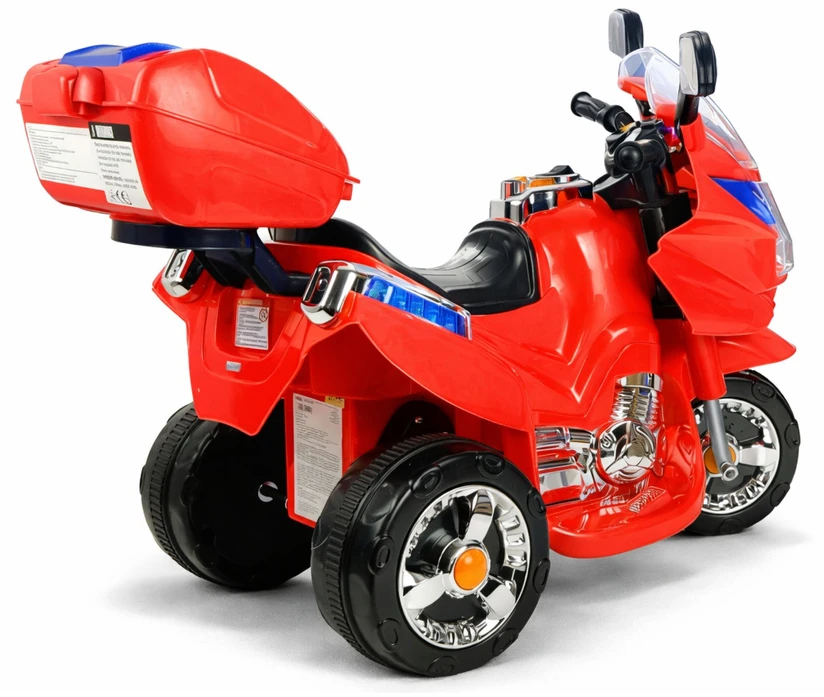Lean Cars HC8051 raudonas akumuliatorinis motociklas
