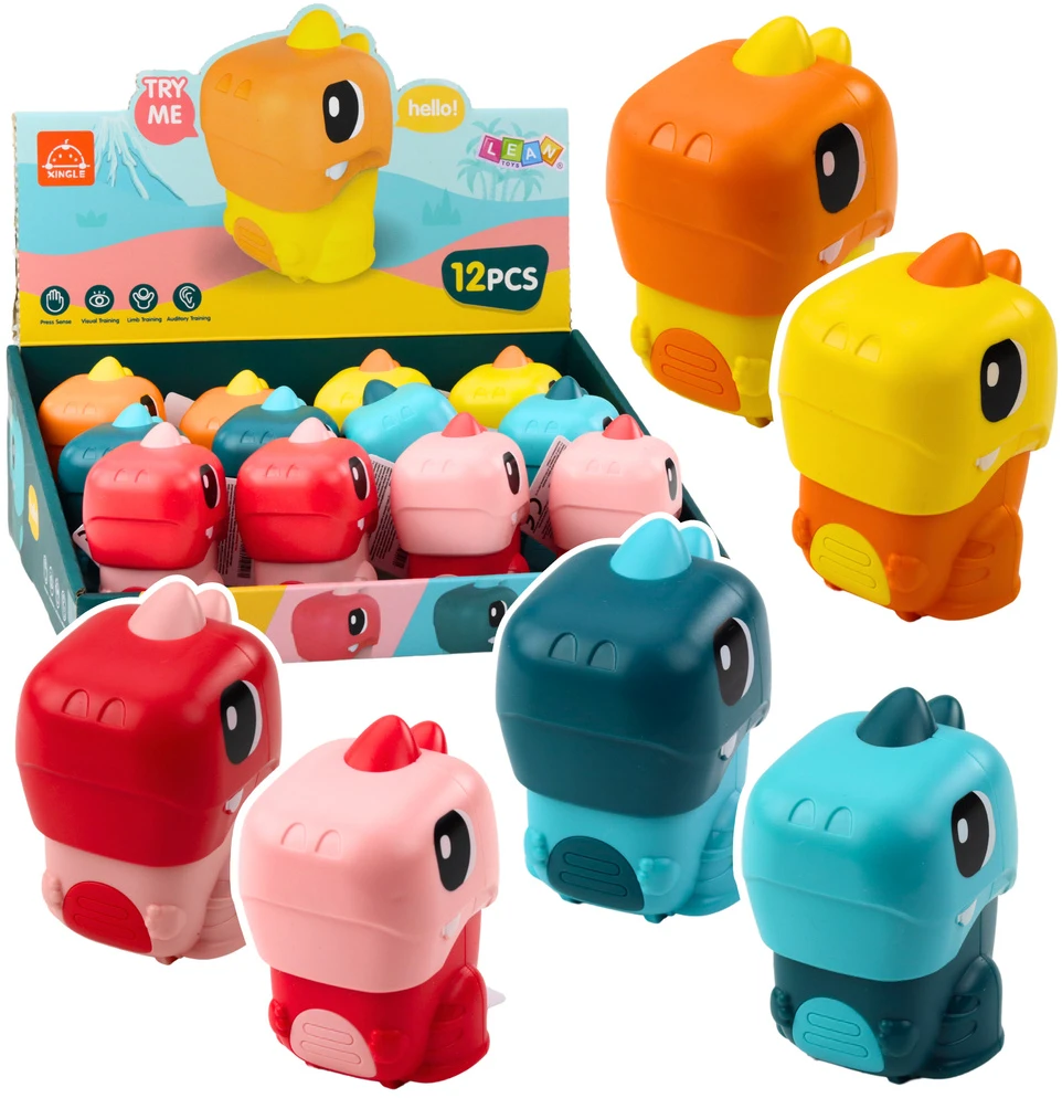 Lean Toys Vaikams skirtas motorinis dinozauras su judėjimo mechanizmu