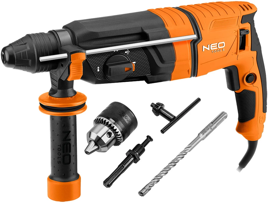 Neo Tools Perforatorius SDS+ smūginis gręžtuvas 900 W, 3,5 J, lagaminas