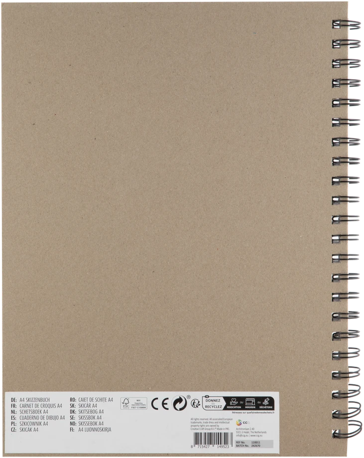 Moxy - Eskizų knyga A4, 135 gsm, 40 lakštai (110011)