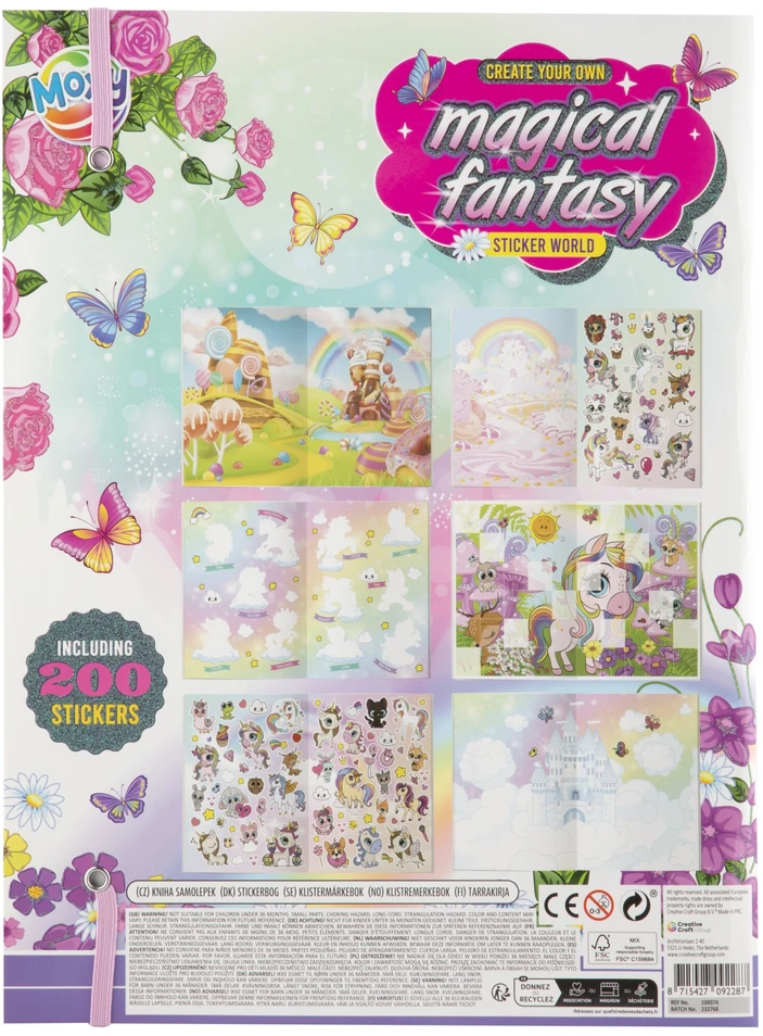 Moxy - Lipdukų pasaulio knyga „Fėjų fantazija“ (100074-01)