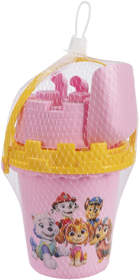 Moxypaw Patrol Moxy - Šuniukų patrulis: Paplūdimio kibirėlis, 5 vnt. - Rožinis (160025)