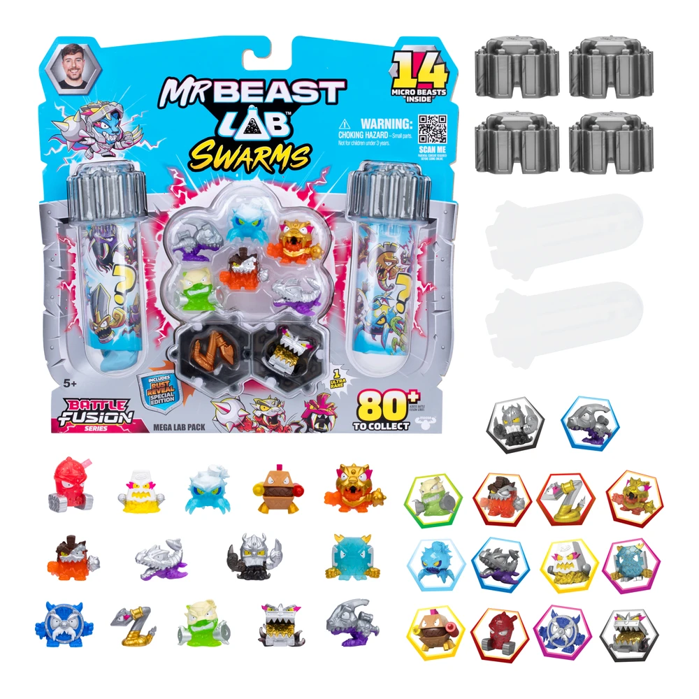 BEAST LAB MR Figūrėlės tūbelėje, 14 vnt., 2,5 cm