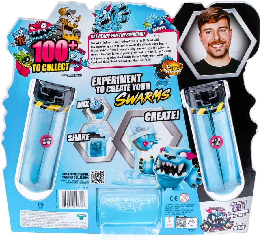Mr Beast Lab „MrBeast Lab“ – „Swarms Mega Lab“ 12 vnt. pakuotė (20349)