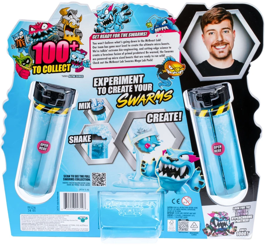 Mr Beast Lab „MrBeast Lab“ – „Swarms Mega Lab“ 12 vnt. pakuotė (20349)