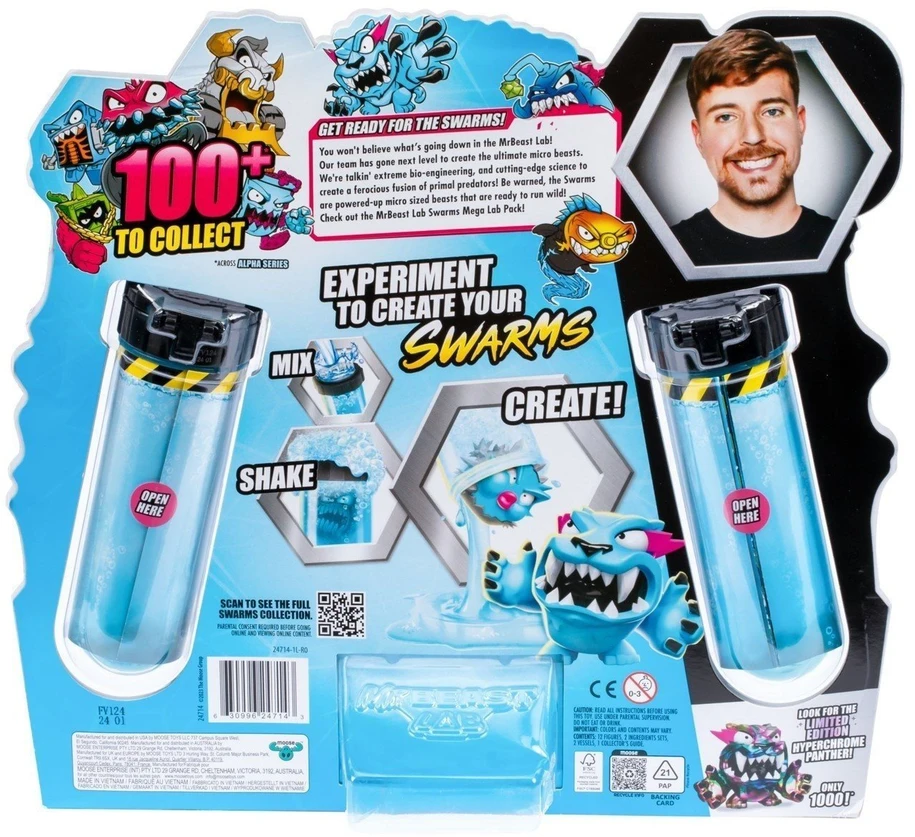 Mr Beast Lab „MrBeast Lab“ – „Swarms Mega Lab“ 12 vnt. pakuotė (20349)