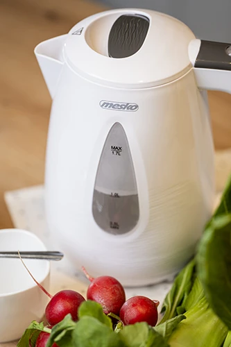 Mesko | Virdulys | MS 1261g | Electric | 2200 W | 1.7 L | Polypropylene | 360° rotational base | Pilkas