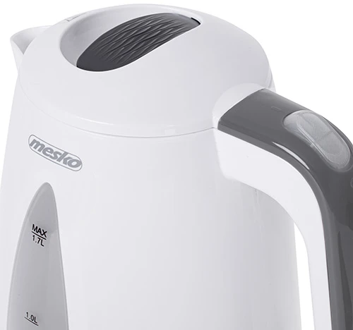 Mesko | Virdulys | MS 1261g | Electric | 2200 W | 1.7 L | Polypropylene | 360° rotational base | Pilkas