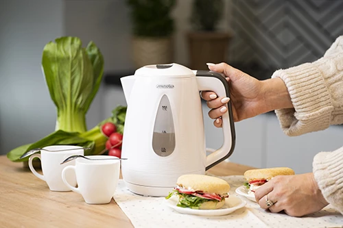 Mesko | Virdulys | MS 1261g | Electric | 2200 W | 1.7 L | Polypropylene | 360° rotational base | Pilkas