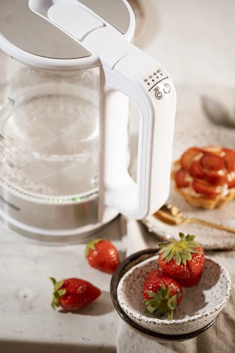 Mesko | Virdulys | MS 1301w | Electric | 1850 W | 1.7 L | Glass | 360° rotational base | Baltas