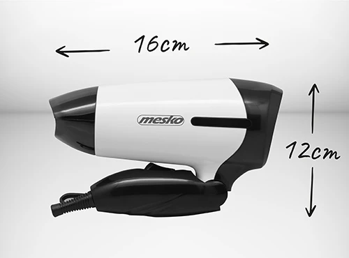 Mesko | Plaukų džiovintuvas | MS 2262 | 1000 W | Number of temperature settings 2 | Juodas/Baltas