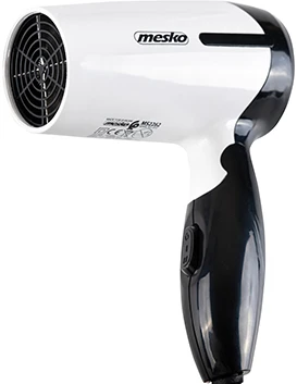 Mesko | Plaukų džiovintuvas | MS 2262 | 1000 W | Number of temperature settings 2 | Juodas/Baltas