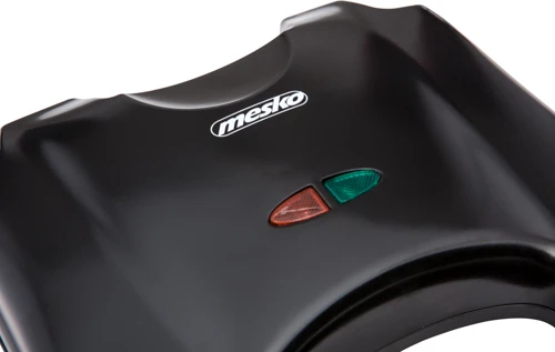Sumuštinių keptuvas Mesko sumuštinių keptuvė MS 3032 Juodas, 750 W, lėkščių skaičius 1, sumuštinių skaičius 2 sumuštiniai / 4 trikampiai sumuštiniai
