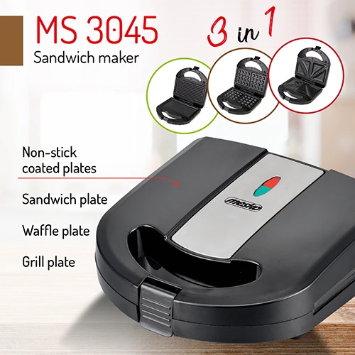 Sumuštinių keptuvas Adler Sandwich Maker 3 in 1 MESKO MS3045