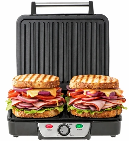 Mesko | Grilis | MS 3050 | Contact grill | 1800 W | Juodas/Nerūdijantis plienas