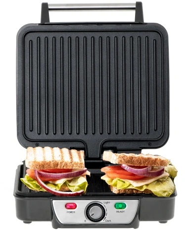 Mesko | Grilis | MS 3050 | Contact grill | 1800 W | Juodas/Nerūdijantis plienas