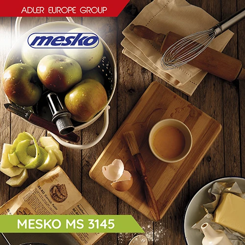 Virtuvinės svarstyklės Mesko | Virtuvės svarstyklės | MS 3145 | Maksimalus svoris (talpa) 5kg | Graduacija 1 g | Ekrano tipo LCD | Sidabrinis