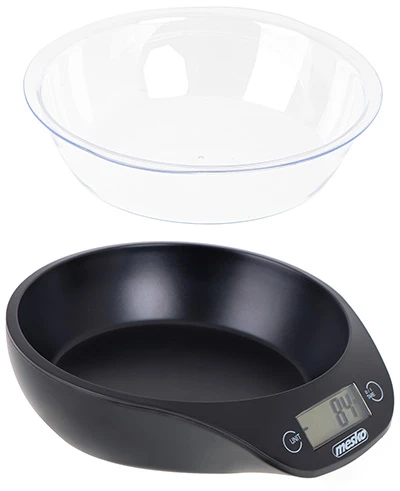 Adler Mesko | Virtuvinės svarstyklės with a bowl | MS 3164 | Maximum weight (capacity) 5kg | Graduation 1 g | Ekranas type LCD | Juodas