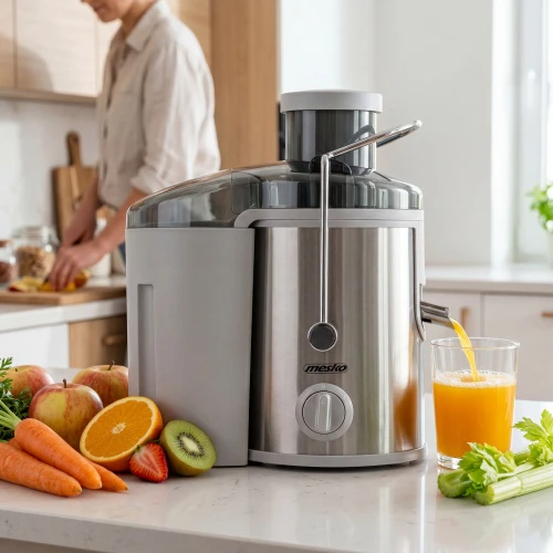 Sulčiaspaudė Mesko | Juicer | MS 4126 | Type Automatic juicer | Nerūdijantis plienas | 600 W | Extra large fruit input | Greičių skaičius 3