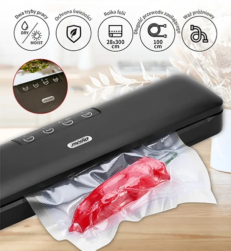 Mesko | Vacuum sealer | MS 4492 | Power 95 W | Juodas