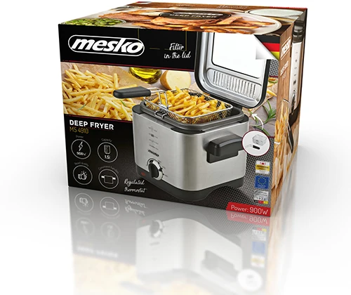 Gruzdintuvė Mesko MS 4910, 1.5 l, Juodos/Sidabrinės spalvos