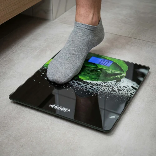 Virtuvinės svarstyklės Mesko | Vonios svarstyklės | MS 8149 | Didžiausias svoris (keliamoji galia) 150 kg | Tikslumas 100 g | Juodas/ žalias