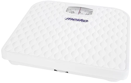 Virtuvinės svarstyklės Mesko | Mastelis | MS 8160 | Mechaninis | Didžiausias svoris (keliamoji galia) 130 kg | Tikslumas 1000 g | Baltas