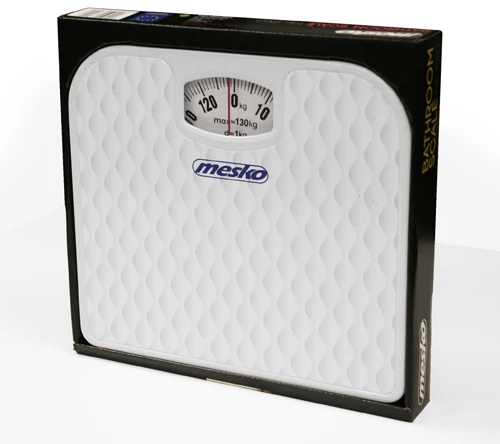 Virtuvinės svarstyklės Mesko | Mastelis | MS 8160 | Mechaninis | Didžiausias svoris (keliamoji galia) 130 kg | Tikslumas 1000 g | Baltas
