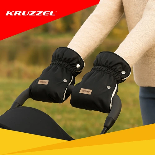 Double stroller muffs - juodas Kruzzel 25814
