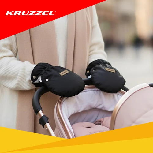 Double stroller muffs - juodas Kruzzel 25814