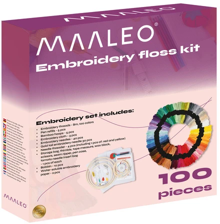 Maaleo Siuvinėjimo rinkinys „Floss“ 100 spalvų 25724