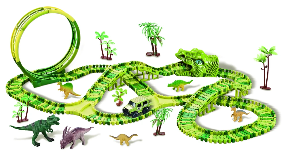 Multi Track Daugiafunkcis takelis – Dinozaurų lenktynių trasa, 325 dalys (41764)