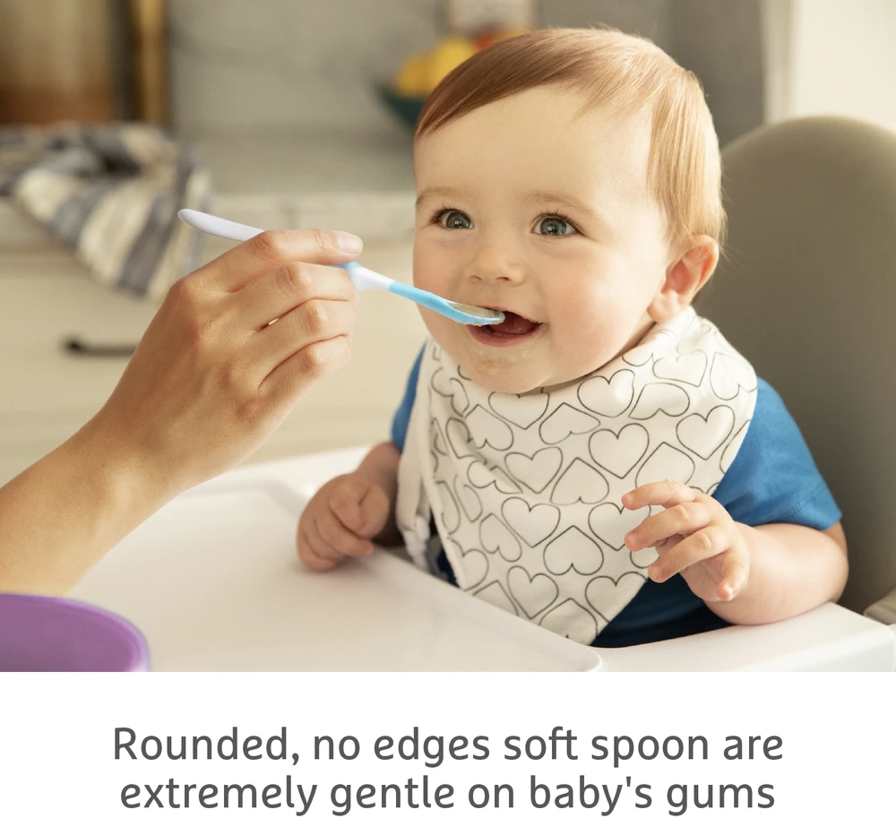 MUNCHKIN šaukšteliai minkštu galiuku 6 vnt. Soft Tip Spoons 4m+ 011003